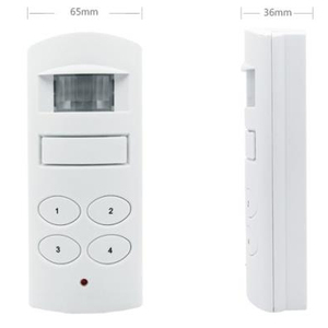 Alarma activada por movimiento con teclado, alarma de sonido de 130 dB, alarma de seguridad PIR, antirrobo activada por movimiento para guardia de seguridad del hogar - Product Image 1