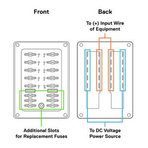 防水DC12V-32VATC/ATOブレードヒューズ250 Amp自動車用10ウェイヒューズボックスLEDインジケーター付きマリンヒューズブロック - Product Image 3