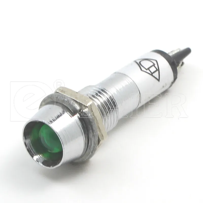 8MM 24 Volts Led En Métal Lampe Pilote