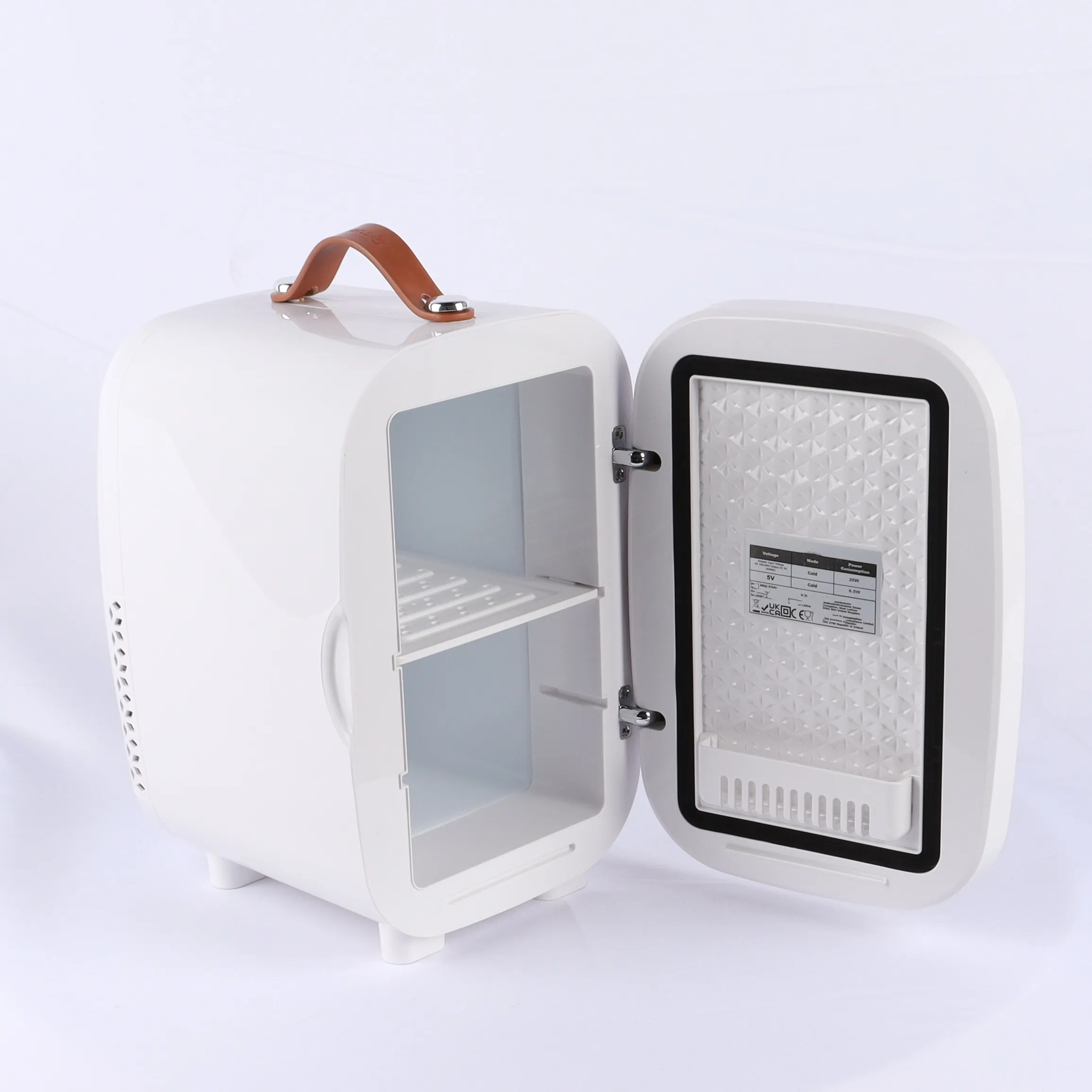 Schwarz 6L Kosmetik kühlschrank DC12V AC Kleine kompakte Kühlschränke Mini tragbarer Kühlschrank für Beauty Mini Small Kühlschrank