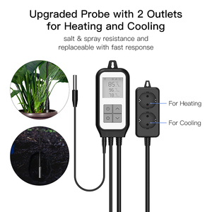 Smart WiFi <strong>Digital</strong> <strong>Temperature</strong> Controller Thermostat Outlet Heating and Cooling Mode,for Greenhouse Terrarium Carboy Heater - Product Image 5
