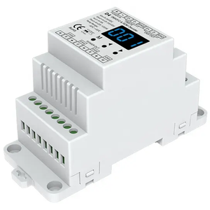 D4 4 Channel RDM <strong>DMX</strong> Decoder Din Rail RGB RGBW DMX512 <strong>Led</strong> Light <strong>Controller</strong> Digital Numeric <strong>Display</strong> - Product Image 2