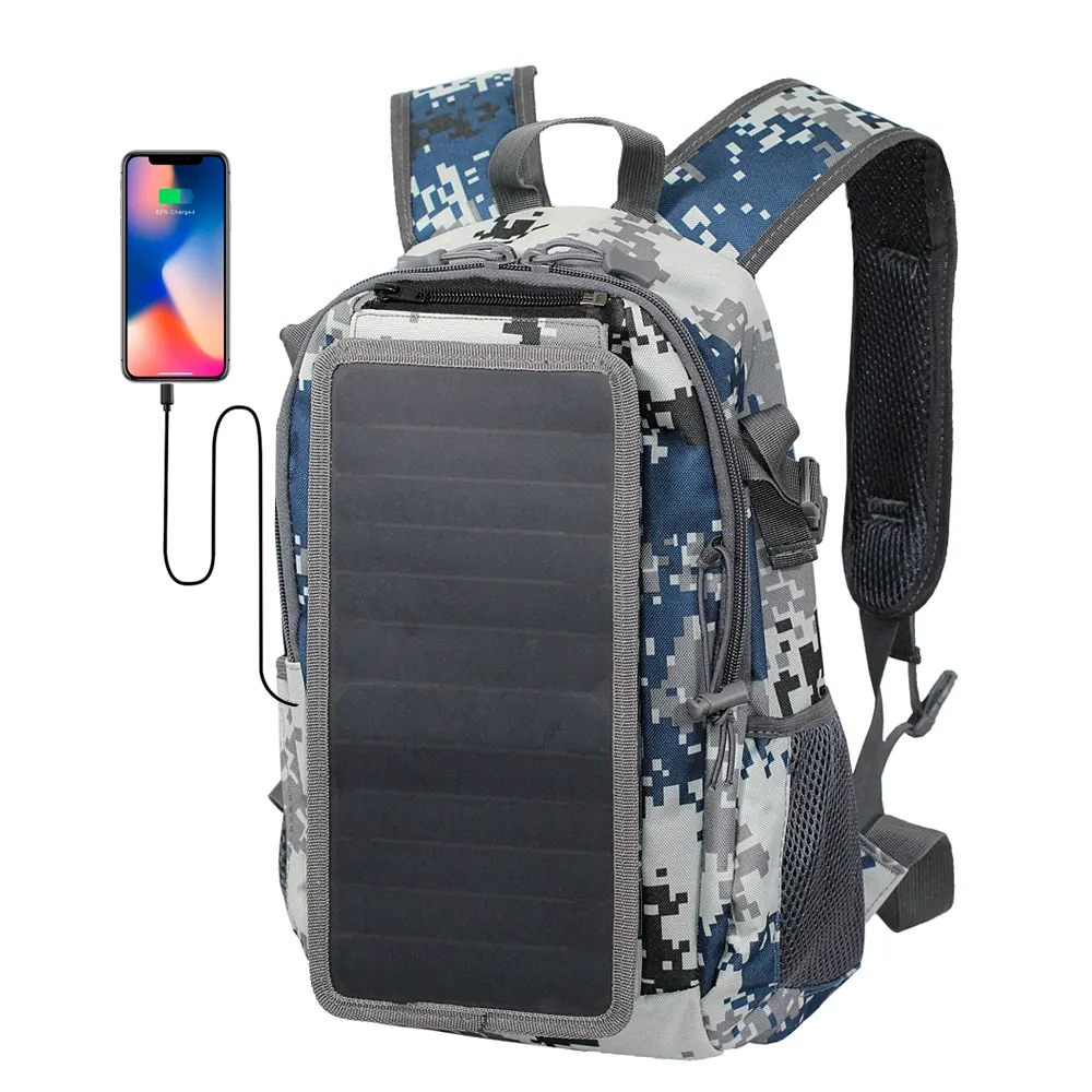 tragbares solarladegerät im rucksack solarhandy-ladegerät rucksack sunpower solar-rucksack