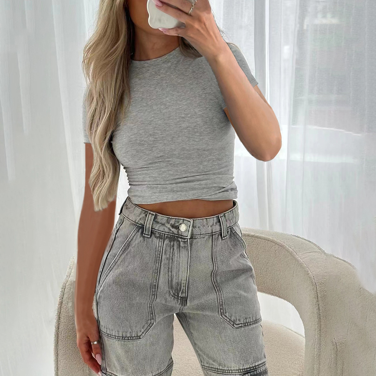Gris floral