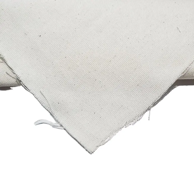 Cotton raw duck cloth canvas lining greige fabric