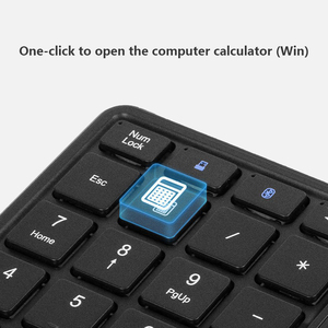 Teclado Digital inalámbrico de 2,4G para portátil, escritorio, Oficina Financiera, contabilidad, panel táctil portátil silencioso, teclado Digital Bluetooth - Product Image 6