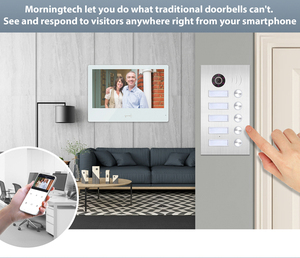 Memoria dell'immagine e targhetta videocitofono multi appartamento sistema di controllo accessi per videocitofono da 10 pollici per appartamento - Product Image 5