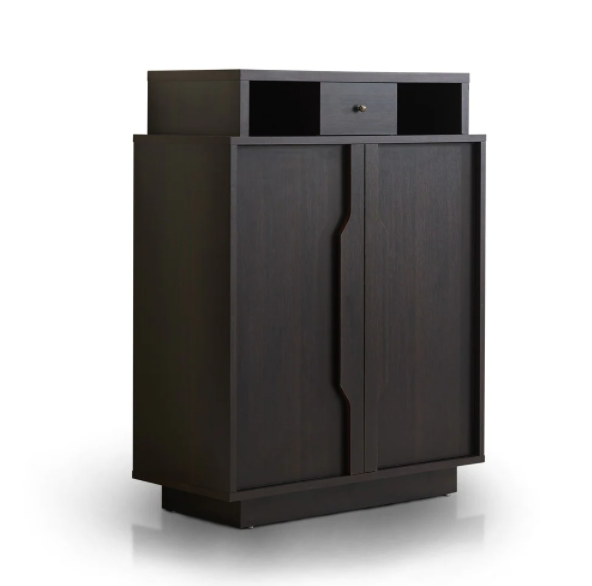 Furniture of America Icel Contemporary Espresso 5-shelf Shoe Cabinet