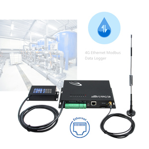 Control remoto inalámbrico Gsm Gprs 4g Ethernet Modbus Rs485 pulso contra la entrada analógica 4-20ma 0-5v registrador de datos