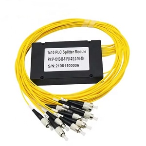 1x10 FC/UPC ABS Box Fiber Optical PLC Splitter with 2.0mm Fiber Length and 1.5m Cable for FTTH/FFTA <strong>Network</strong> - Product Image 4