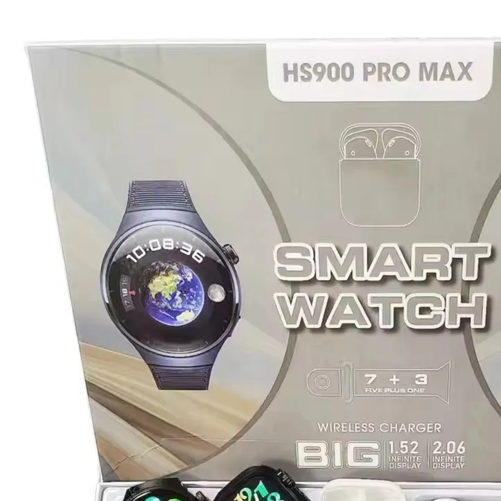 I7 gr100 T55 W26 pro Max Watch 8 9 DM Plus Pro Max L Reloj inteligente Tws Auriculares 2 en 1 Ritmo cardíaco Modo Multideportivo Reloj inteligente