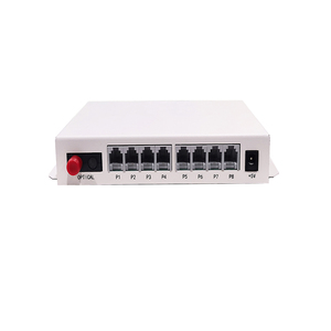 4チャンネルFXS/FXO 4GE PCMマルチプレクサ4 RJ11ポートボイスオーバーファイバー4ギガビットイーサネット - Product Image 4