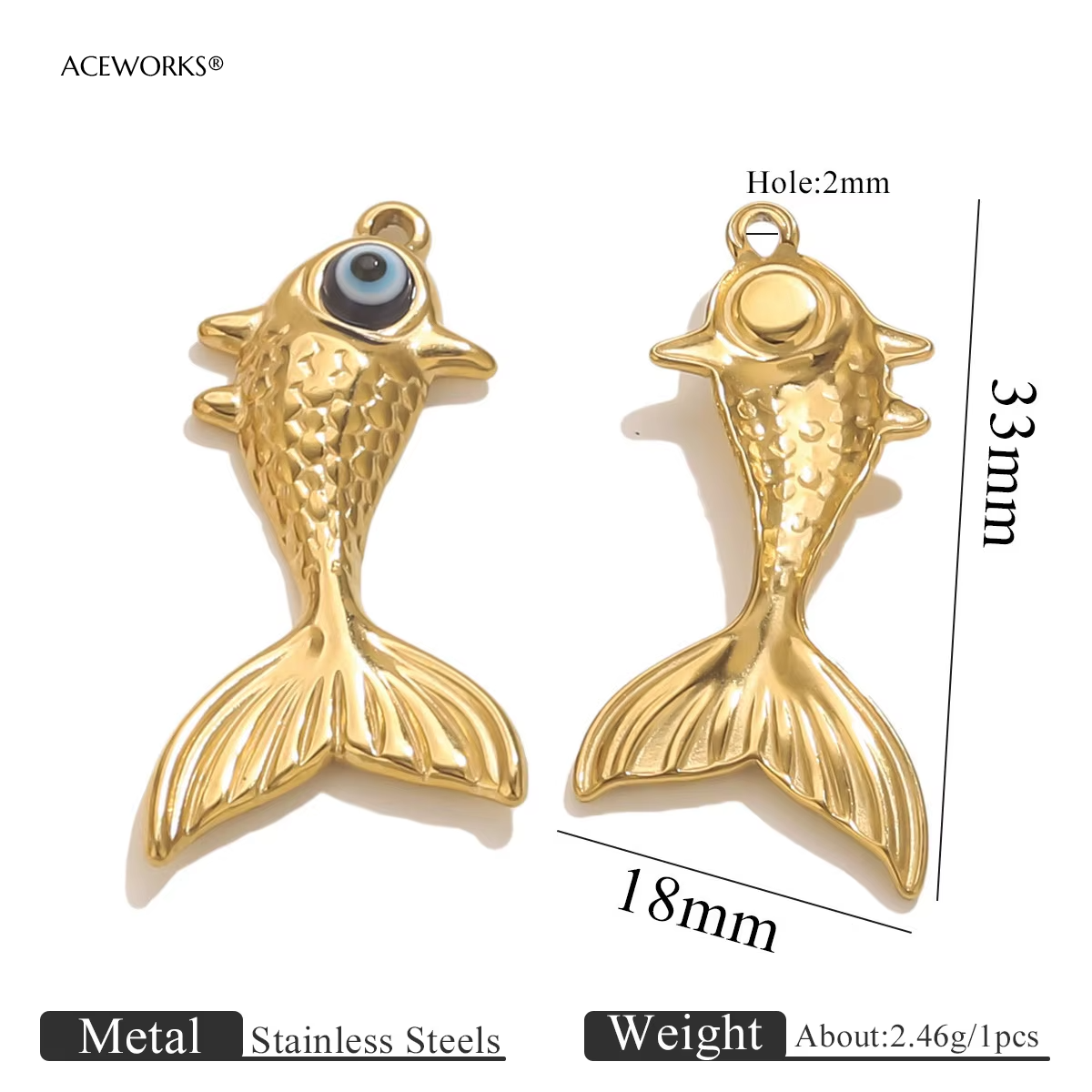 Gold goldfish = 2PCS-Gold