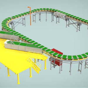 Express Automatic Sorting Logistics Machine Intelligent Circular Cross Belt Conveyor Assembly <strong>Material</strong> <strong>Handling</strong> Equipment - Product Image 1