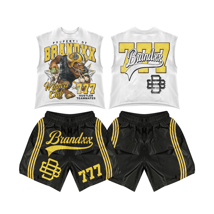ensemble short et t-shirt pour hommes-7