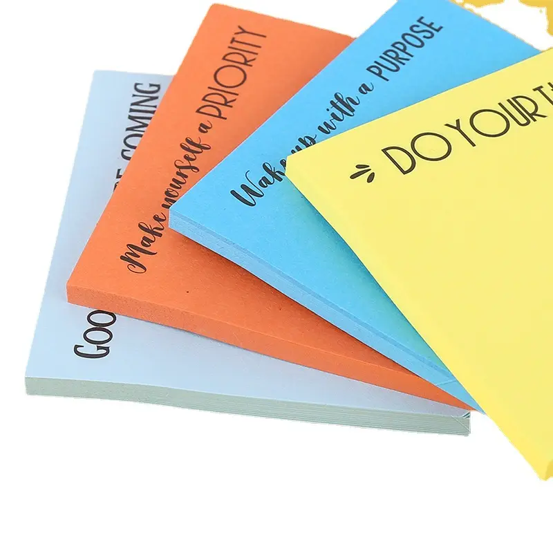 Personalizzato sticky note pad appiccicoso pad piccolo appiccicoso carta da lettere/rilievo di nota