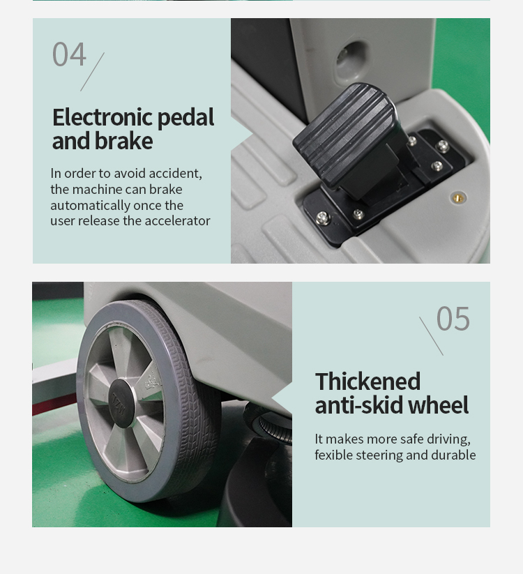 110L Electric Double Disc Commercial Marble Floor Cleaning Equipment Vacuum Scrubber Machine Floor Scrubber