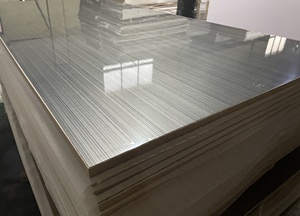 高光沢プレーンMdfシート1220 * 2745mmディープエンボスPETフェイスMdfボード - Product Image 6