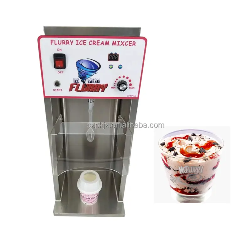 Commercio all'ingrosso Mc Flurry Ice Cream Machine Soft Mcflurry Maker Spoon CE approvato Ice Cream mixer blender per milk shake