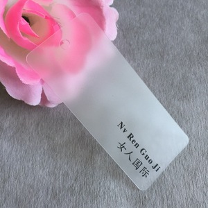 <strong>Custom</strong> Printed Logo Clear PVC Hang <strong>Tags</strong> Luxury Paper Frosted <strong>Tags</strong> and <strong>String</strong> Swing <strong>Tags</strong> for Garment Clothes Waterproof Feature - Product Image 4