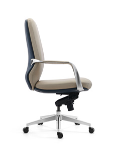 Konferenzstühle höhenverstellbar starkes Leder chrom Bein schwenkbarer Bürostuhl - Product Image 3