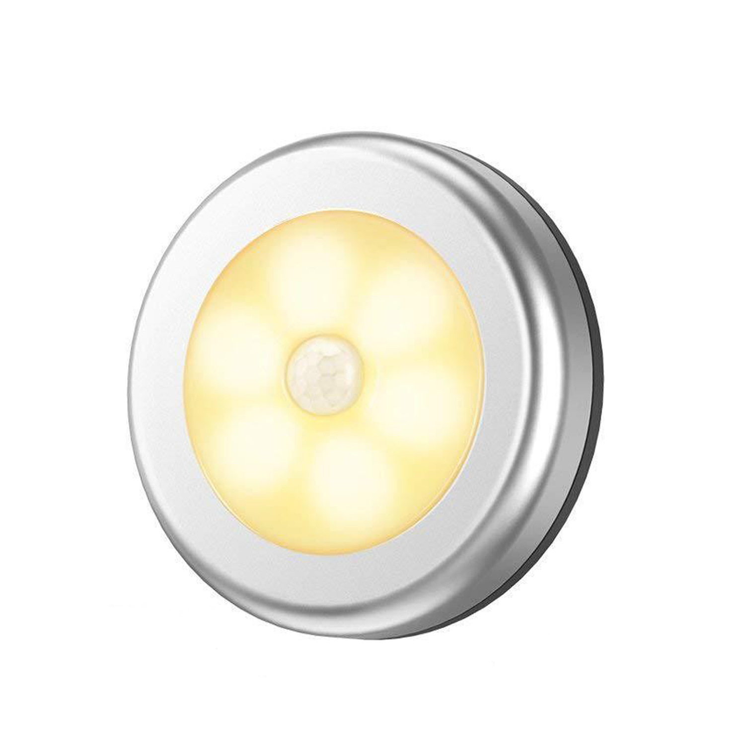 Circular silver warm light
