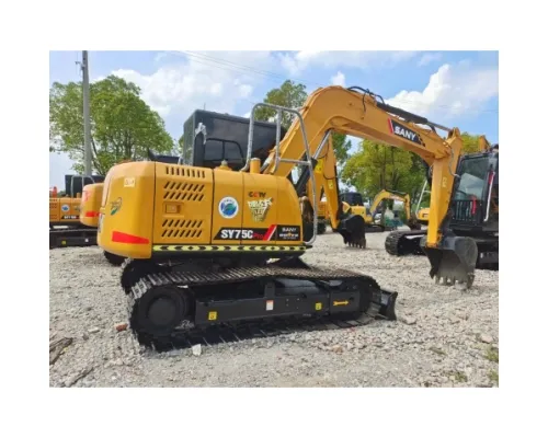 Hot Sale !!! Oil Saving 7 Ton Used Mini Excavator SY75C Crawler Excavator Machine Used Excavators