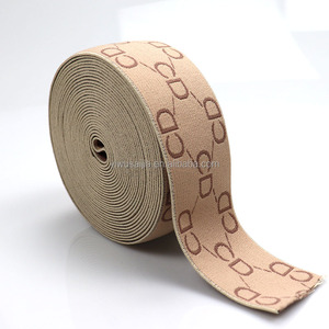 Correas de colores personalizadas con borde elástico y pantalones con letras de nailon con Jacquard elástico Banda elástica personalizada - Product Image 2