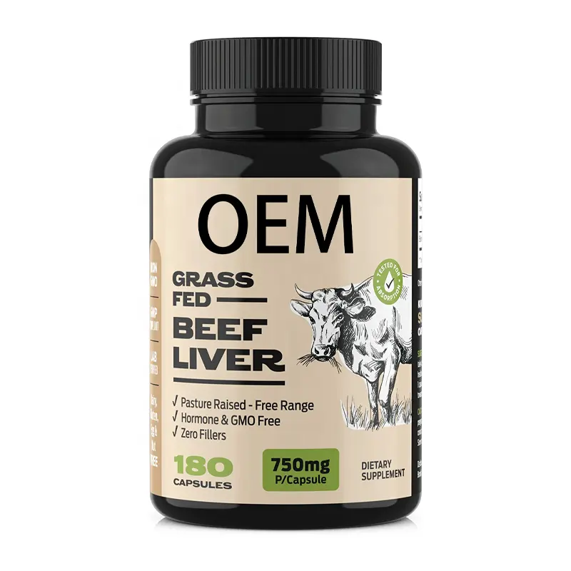 Grass fed Exsiccated Beef Liver Supplement und die meisten biologisch verfügbaren natürlichen Heme Iron Grass Fed Beef Leber kapsel