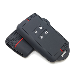 <strong>Key</strong> Shell Accessories Silicone Rubber Car <strong>Key</strong> Cover Case Carbon Fiber Pattern Compatible with Renault <strong>Espace</strong> Scenic 4 Arkana - Product Image 5
