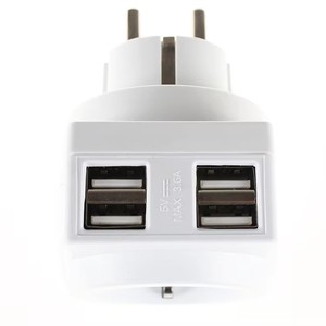 Factory Direct EU 4 USB-Konverter mit 4 Ports Ausgang 16A Nennstrom verlängerung buchse Netzteil von - Product Image 3