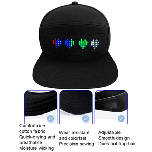 Factory Wholesale LED Lighted Party <strong>El</strong> Flashing <strong>Cap</strong> Smart APP Programmable Unisex Baseball Hat <strong>Cap</strong> With Led Light Logo Party - Product Image 3
