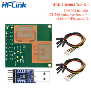 HLK-LD6002实时监测人体特征呼吸心跳检测雷达模块3.3V 2T2R PCB 1MB闪存