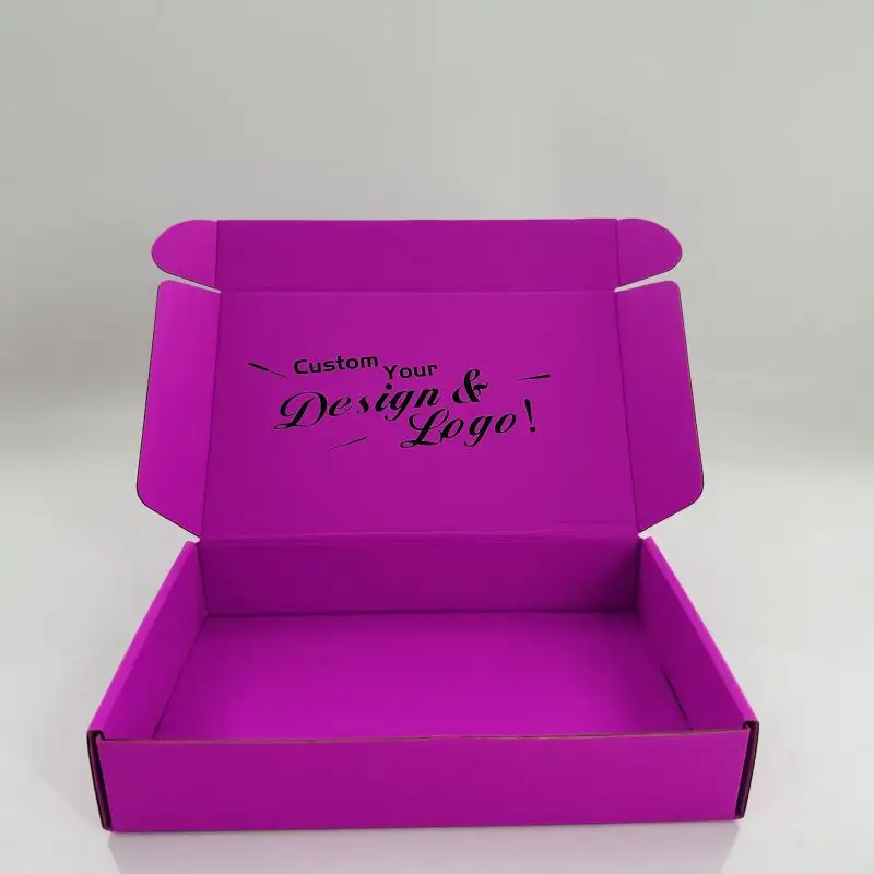Özel Logo baskılı posta gönderim kutusu, dayanıklı ayakkabı/hediye/kağıt sarılmış karton kutu alışveriş kutusu