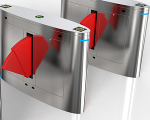 Lector de tarjetas RFID y sistema de Control de acceso de reconocimiento facial Barrera de aleta automática Puerta de puerta de torniquete para seguridad - Product Image 5