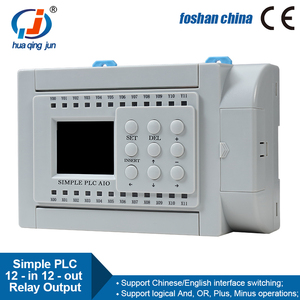 Huaqingjun 12 Inputs 12 Ouputs Relay Output <strong>Simple</strong> PLC All-in-one Programmable Logic Controller for Filling Machine - Product Image 2