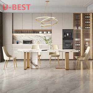 U-BEST General Use Industrial Dining <strong>Table</strong> Conference <strong>Table</strong> Cafe <strong>Table</strong> and Chairs Dining Room <strong>Set</strong> - Product Image 6