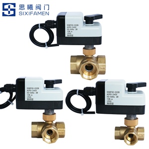 电动球阀可手动操作DN15-DN50两通阀，三通阀，两线控制，DC9V-30V AC90-240V - Product Image 6