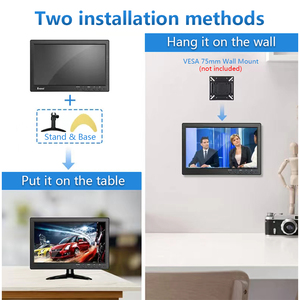 10&quot; <strong>Monitor</strong> 1280x800 Ips <strong>Lcd</strong> Screen <strong>With</strong> HD-MI/AV/VGA/<strong>BNC</strong>/USB <strong>Input</strong> Dual Speaker Pc <strong>Monitor</strong> Security <strong>Monitor</strong> VESA 75 Wall Mount