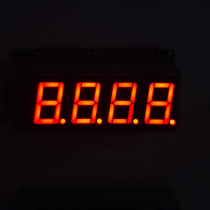 4 <strong>Digit</strong> 0.56 Inch Red 7 Segment LED Display High Brightness Common Anode Digital Panel for Electronics Projects - Product Image 2