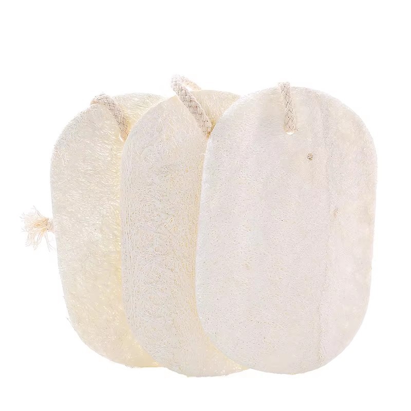 White loofah pad 9*12cm