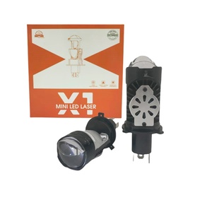 H4โปรเจคเตอร์เลนส์ LED X1ไฟหน้ารถ Pro 55W พร้อมเลเซอร์อุณหภูมิ6000K ระบบให้แสงสว่างอัตโนมัติ - Product Image 1