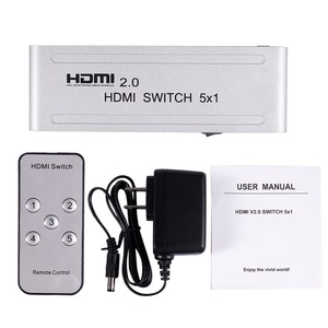 Conmutador HDMI 4K V2.0 5X1 con control remoto IR 4K x 2K @ 60Hz para DVD HDTV Xbox PS4 PS5 - Product Image 5