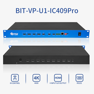 4 <strong>Inputs</strong>, 9 Outputs, Seamless Control 4K@60Hz, Custom EDID Support HD Video Processor for <strong>Digital</strong> Signage - Product Image 3