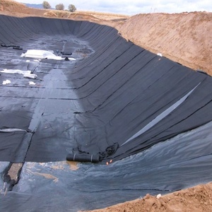 EVA LDPE EPDM PVC Geomembrane 60 <strong>Mil</strong> <strong>HDPE</strong> Modern Industrial Design for Pond Liner Fish Farm Landfill Outdoor Waterproof Black - Product Image 2
