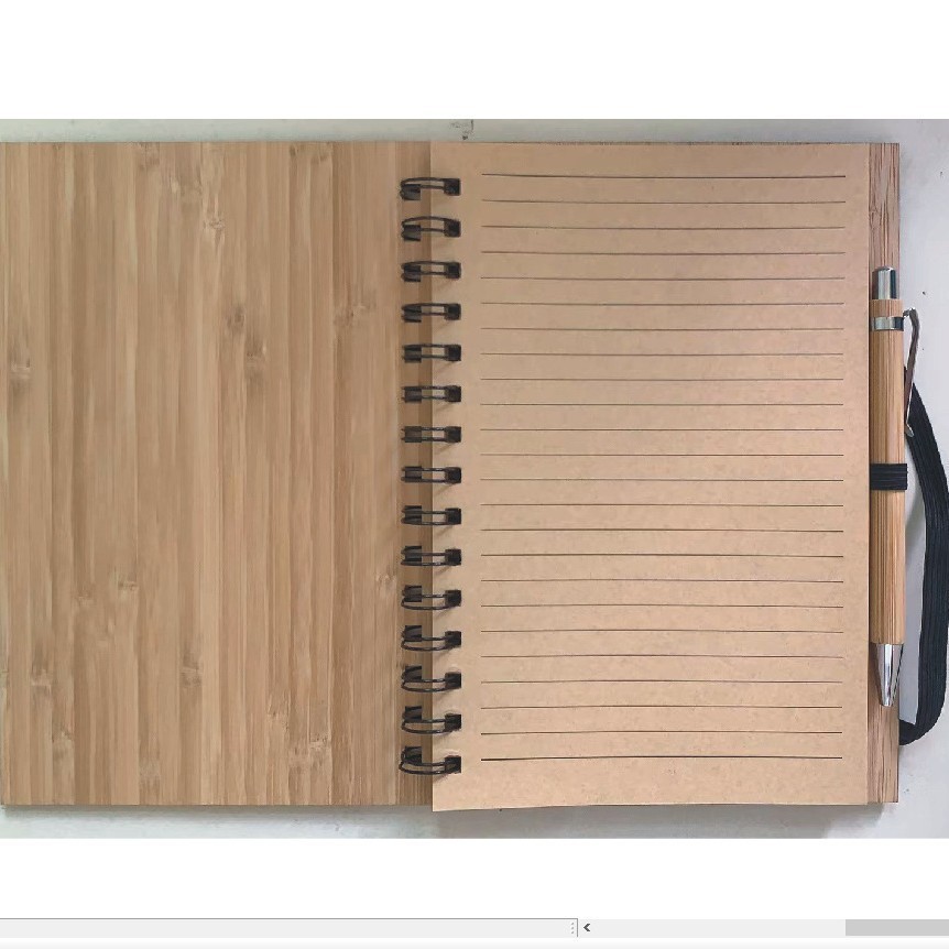 A5 full bamboo cover bamboo pen