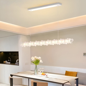 חם מכירה nordic יצירתי <span class=keywords><strong>led</strong></span> תליון וילה מלון מטבח חדר אוכל חדר ארוך רצועה נברשת
