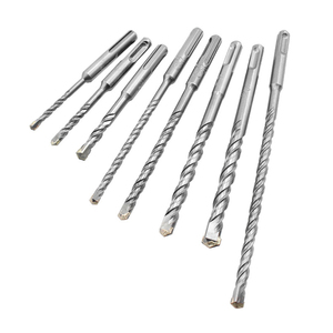 Juego de brocas de punta única, juego de brocas de martillo eléctrico SDS Plus, juego de cinceles de punta de ranura con mango redondo, 17 Uds. - Product Image 2