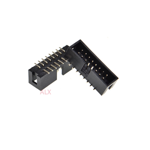 SMT 16 PIN 2.54MM pitch erkek soket düz idc kutusu üstbilgileri PCB konektörü çift sıralı SMD 2x8PIN 2X8 16 P DC3 başlık - Product Image 2