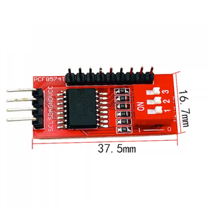 I/O de alto y bajo nivel PCF8574 PCF8574T para interfaz de Puerto I2C IIC compatible con placa de expansión de módulo extendido en cascada - Product Image 1